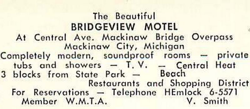 Bridgeview Motel (Bridgeview Diner, Bridge View Motel) - Vintage Postcard